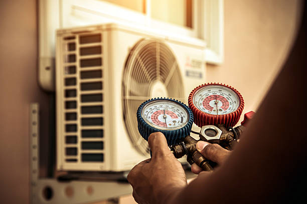 Professional Hvac technician working in Julian, NC